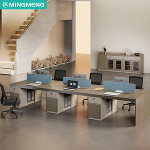 Bureaux et chaises de bureau pour le personnel, simples et modernes, pour 2/4/6 personnes, mobilier de bureau financier, combinaison bureau et chaise pour employés - Product Image 5