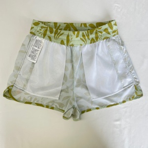 Shorts de bain <span class=keywords><strong>pour</strong></span> femmes, séchage rapide, qualité supérieure, imprimé tropical personnalisé OEM, avec doublure en mesh et taille élastique à cordon de serrage - Product Image 3