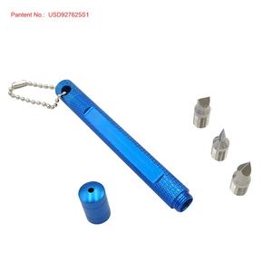 อุปกรณ์กอล์ฟคลับที่ได้รับการจดสิทธิบัตรแบบ3-in-1เครื่องมือลับมีดทำความสะอาดปลายแหลมแบบเฉียงสำหรับเหล็กลิ่ม - Product Image 4