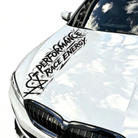 Autocollant décoratif XGS DECAL personnalisé PERFORMANCE pour capot de voiture, en PVC, auto-adhésif, à usage unique
