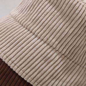 Wholesale High Quality Fashion Fishing Hat Blank Plain Basin <b>Caps</b> <b>Winter</b> Corduroy Bucket Hat - Product Image 4