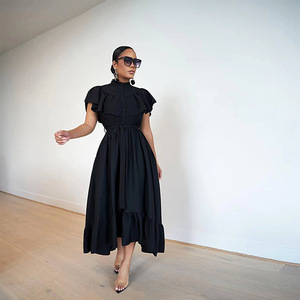 Ropa de otoño para mujer, nueva <span class=keywords><strong>falda</strong></span> Retro de primer amor, Vestido camisero perezoso francés adelgazante Suelto - Product Image 1