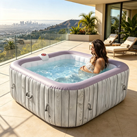 Bain à remous gonflable Drop Stitch, spa portable d'extérieur, bain de relaxation extérieur pour la vente au détail