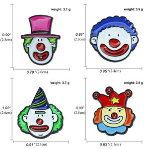 Horrorfilm gothic killer emaille pin funny cartoon circus clown broche - Product Image 3