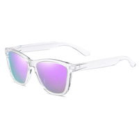 Lunettes de soleil unisexes en acétate personnalisé 0717, choix de luxe pour les amateurs de mode, offrant une protection oculaire précise, qualité supérieure, couleur or.