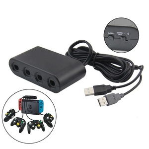 Convertitore USB a 4 Porte per Controller Cablato GameCube GC Compatibile con NGC/<span class=keywords><strong>Wii</strong></span> U/PC per Giochi di Combattimento - Product Image 1