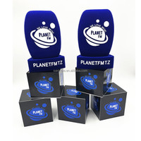Drapeau de microphone radio cube blanc imprimé sur mesure avec logo Shur E SM 7B, drapeau de microphone avec nom de marque