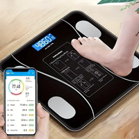 DON FELIZ SK19019 Pèse-personne intelligent à détection tactile numérique avec matériau ABS, capacité de 150 kg, utilisation multi-pièces