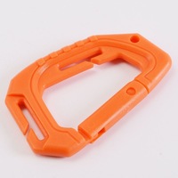 Leichter Taktischer MOLLE-Karabiner Outdoor-Rucksack-Clip Kunststoff-Stahl D-Ring Schnellverschluss Schlüsselanhänger Haken