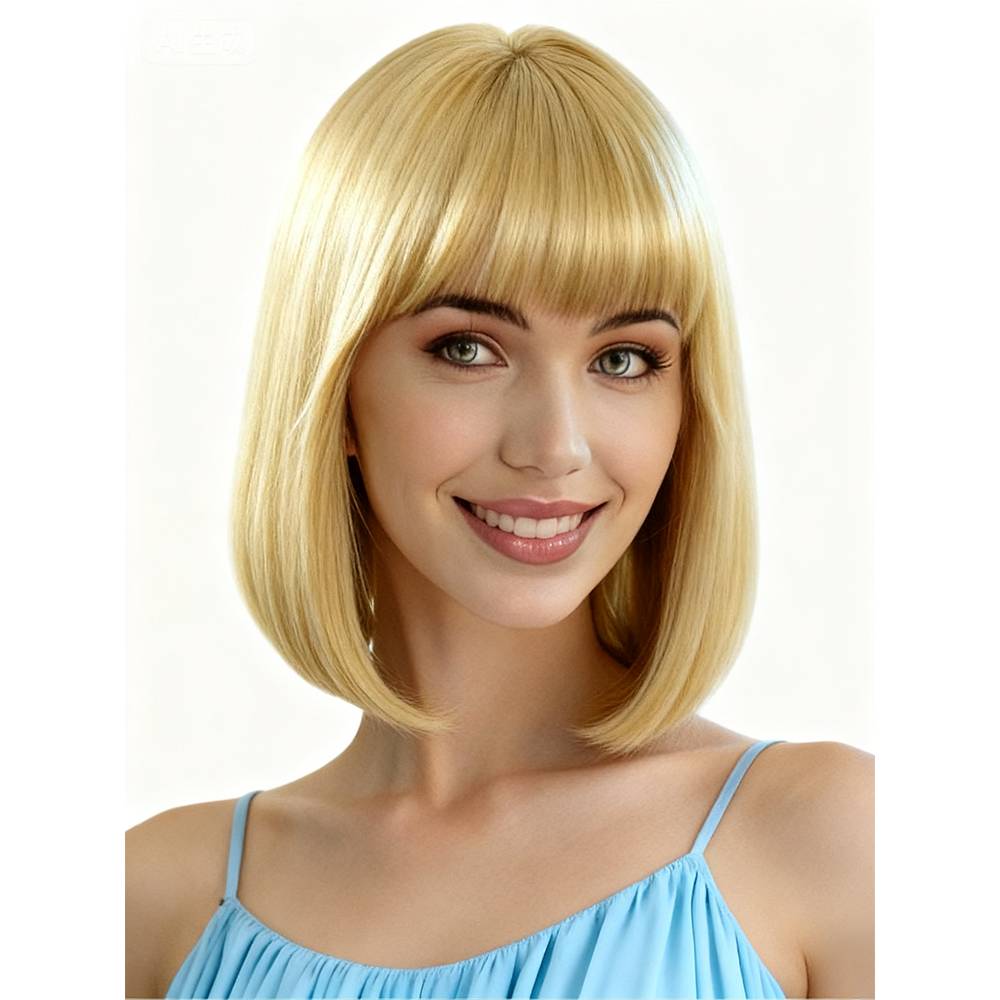 Blonde bob wig