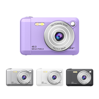 Cámara Digital Profesional 4K de Doble Lente para Niños, Imágenes de Video Delanteras y Traseras con Sensor CMOS Óptico de 10x-20x, Compatible con Medios como Regalo