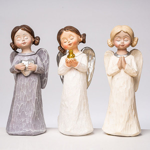 Fai da te in resina fai-da-te con cortile all'aperto colomba <span class=keywords><strong>della</strong></span> <span class=keywords><strong>pace</strong></span> angelo elfo ornamenti da scrivania graziosi da giardino Bonsai Art Pattern - Product Image 1