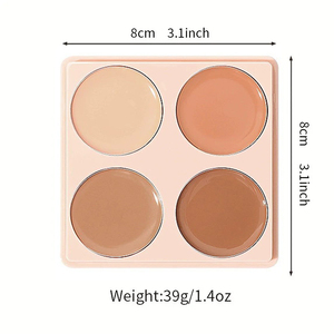 Palette de <span class=keywords><strong>correcteur</strong></span> crème professionnelle 4 couleurs, couvrance totale, contour, surligneur, fond de teint, <span class=keywords><strong>correcteur</strong></span>, maquillage longue tenue, OEM personnalisé - Product Image 5