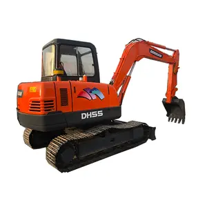 Iyi durumda 5ton kullanılan mini ekskavatör fiyat construction v kazıcı DOOSAN DH55 inşaat için