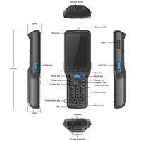 Penjualan Terlaris Komputer Mobile PDA Tangguh Android 12 dengan Pilihan Pemindai Barcode 2D dan Keypad Numerik Penuh 3.5 inci