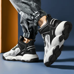 中国の新しいデザインのバスケットボールスポーツシューズブランドスニーカースポーツ通気性のある安いバスケットボールシューズ男性用 - Product Image 2