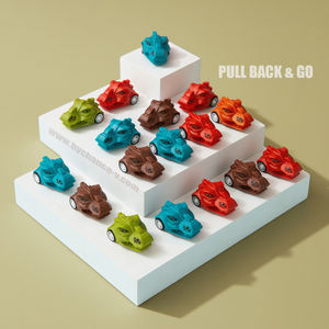 Faveurs de fête en gros, mini voitures à tirer en forme de dinosaure pour garçons et filles, récompenses de classe, prix de carnaval, remplissage de sacs surprises - Product Image 1