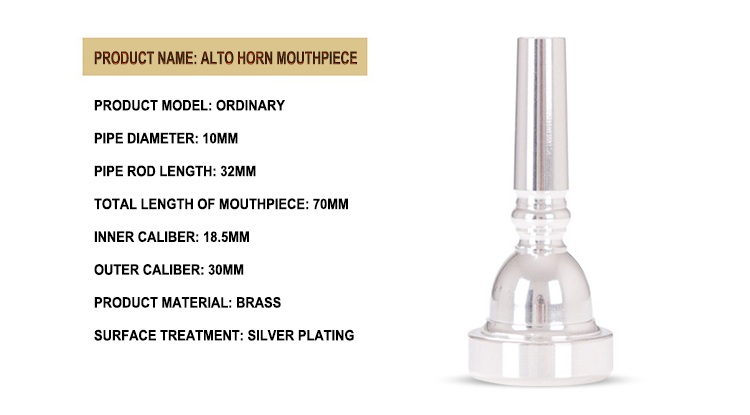 Embouchure en corne alto ordinaire