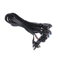 Panel Frontal de Alta Calidad para Computadora con Interruptor de Encendido+Reinicio+RGB+SPK+MIC+USB 2.0x2+USB 3.0+TPYE-C Placa para PC