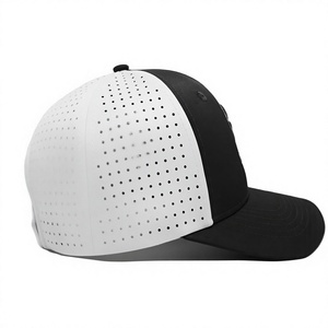 Gorra de Béisbol Deportiva Blanca de 6 Paneles con Malla Perforada Cortada a Láser, Ajustable y Bordada, para Uso Diario en Todas las Estaciones - Product Image 3