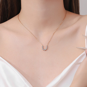 เครื่องประดับเพชรโมอิส S925รูปตัวยูวินเทจเครื่องประดับเงินแท้ - Product Image 2