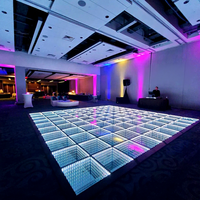 Barra de Luz LED Transparente con Efecto Espejo Abisal 3D, Luminaria de Suelo para Paisajes, Escenarios y Actividades, con Control Externo