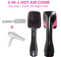 Sèche-cheveux ionique professionnel à massage chaud, avec flux d'air concentré, vent froid et chaud pour une coiffure de salon exquise et durable