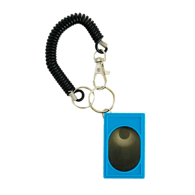 Wholesale Square Educational Plastic Clicker for Dog Agility Training Obedience Pet Training Aids Wrist Lanyard Elastic Rope