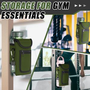 Sac de sport magnétique, pochette magnétique pour bouteille d'eau, porte-bouteille d'eau, accessoires de sport, pochette pour bouteille d'eau avec poche pour clés - Product Image 6