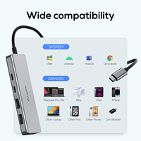 PULWTOP 4 ports adaptateur hub usb-c type c 4 en 1usb hub ordinateur 3.0 station d'accueil de charge pour macbook/ipad