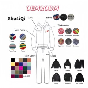 Sweat-shirts à capuche unisexes surdimensionnés de haute qualité, broderie de logo personnalisée, doublure polyester/coton, écologiques, vente chaude en usine - Product Image 4