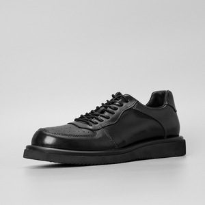 Zapatos Casuales de Vestir de Cuero Genuino Negro con Cordones, Perforados, para Uso Diario, Comodidad Durante Todo el Día, para Hombres de Negocios, Vida Urbana, Antiolor - Product Image 2