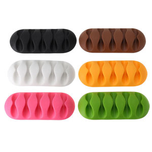 Organizador de Cables <span class=keywords><strong>para</strong></span> Auriculares, Enrollador de Cables, Almacenamiento de Cables, Soporte de Silicona <span class=keywords><strong>para</strong></span> Cargador, Organizador de Escritorio, Clips de Fijación - Product Image 5