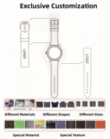 Bracelet de montre en caoutchouc TPU 20mm 21mm à bout incurvé personnalisé en gros pour bracelets de montre de qualité Rolex Daytona & Submariner