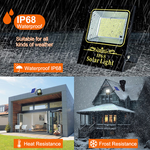 Ip65 phản xạ 50 Wát <span class=keywords><strong>LED</strong></span> năng lượng mặt trời đèn ngoài trời Chiếu Sáng Sân cảm ứng đèn đường không thấm nước độ sáng công suất cao lũ ánh sáng - Product Image 2