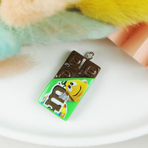 巧克力糖果<span class=keywords><strong>M</strong></span>豆树脂饰品饰品制作Diy耳环吊坠钥匙扣配件调查结果批发 - Product Image 2