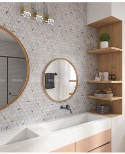 Decoración moderna hexágono PVC vinilo autoadhesivo mosaico pegatina Peel and Stick Backsplash azulejos decoración de pared para cocina baño pared - Product Image 6