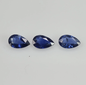 Natural Blue Sapphire pears Pear shape Faceted Cut <b>Loose</b> <b>Gemstone</b> For Jewelry Making At Factory Price Certified - Product Image 1