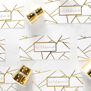 3 "x 6.25" Tùy chỉnh hình học EID mubarak Tiền Phong bì EID tiền phong bì, EID tiền mặt giấy phong bì - Product Image 2