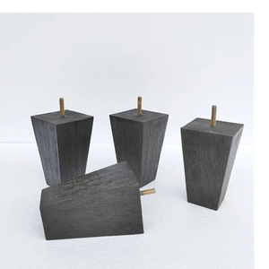 Pieds de remplacement pour meubles en bois massif de style Mid-Century, robustes, faciles à installer, pieds ronds pour usage domestique - Product Image 4