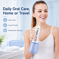 Hydropulseur Portable Sans Fil OEM/ODM 350ml Étanche IPX7 Rechargeable USB 5 Modes Nettoyeur Dentaire Domestique