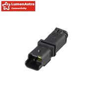 Conector de cable de 2 pines macho/hembra para sensor regulador de faros de automóvil, impermeable IP68, clasificación 3A, carcasa PA66 para cableado