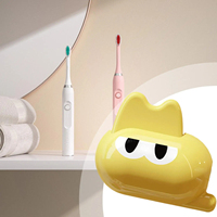 Protecteur de tête de brosse à dents en forme de dessin animé mignon, 1 pièce, organisateur de voyage pour têtes de brosse électrique, étui de protection portable en plastique