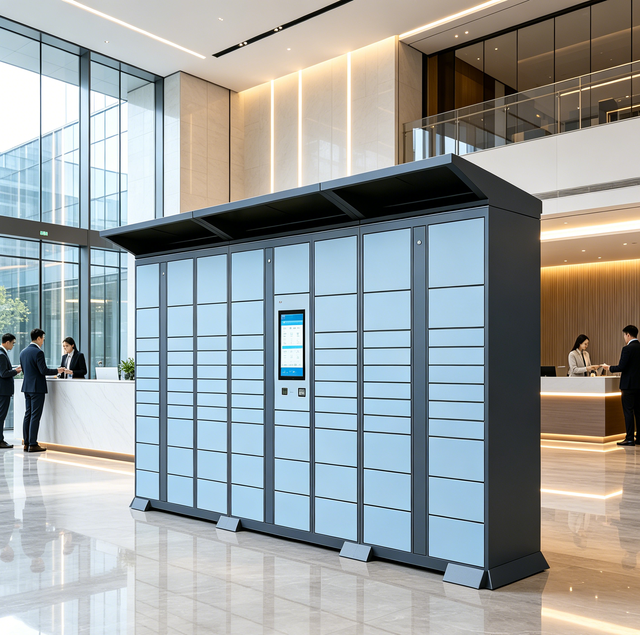 Smart Parcel Delivery Locker, Community Property Self Pick-up Cabinet, QR Code & Face Recognition Parcel Storage Locker