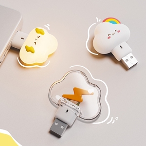 Led Mini cầu vồng USB ánh sáng di động phim hoạt hình tâm trạng bầu không khí đèn phòng ngủ trẻ em phòng Plug-in dễ thương ánh sáng ban đêm - Product Image 4