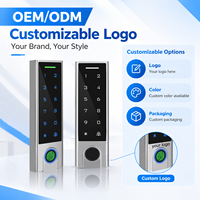 Fabricant de système d'accès de porte autonome en nuage avec écran OLED extérieur IP66, lecteur d'empreintes digitales biométrique, carte RFID, clavier tactile PIN - Vente en gros