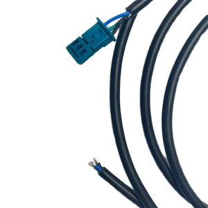 Kabel Sensor konektor 2-Pin, Harness kabel peralatan industri kabel listrik fleksibel hitam kustom untuk perangkat otomatisasi - Product Image 5