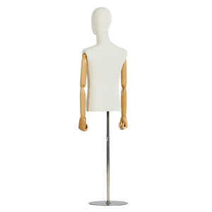 <span class=keywords><strong>Mannequin</strong></span> homme pour robe de torse de mode <span class=keywords><strong>Mannequin</strong></span> de <span class=keywords><strong>couture</strong></span> réglable à la main en bois - Product Image 4