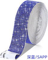 3 Rouleaux de bandes de strass auto-adhésives-Ruban de strass-Ruban diamant et enveloppe bling pour l'artisanat, le bricolage, l'art, la décoration