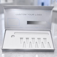 Caja de Regalo Rígida Personalizada con Cierre Magnético, Papel Recubierto con Lámina Dorada, Empaque Cosmético, Set de Muestras para el Cuidado de la Piel, MOQ Bajo, OEM, ODM